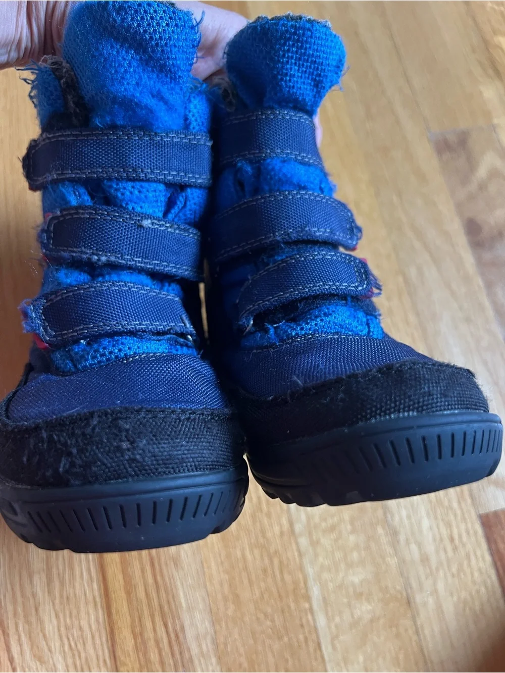 Kamik Winter Boots Blue & Black *size 12Y or 12.5Y best guess*